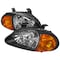 Spec-D Tuning 93-97 Honda Del Sol Euro Headlights Black Housing 2LH-DEL93JM-EU - alternate 1